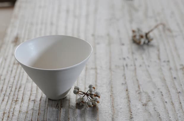 Pure White Vessels by Takashi Sogo