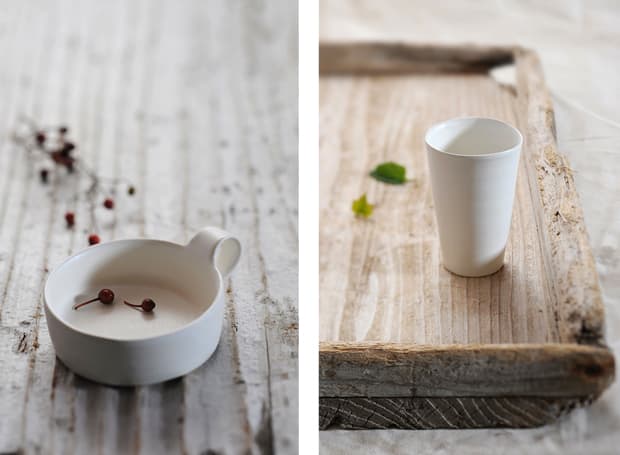 Pure White Vessels by Takashi Sogo