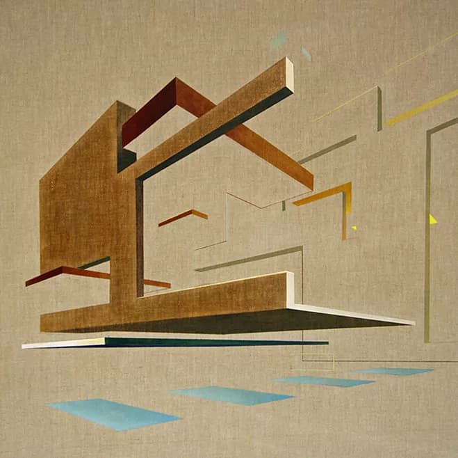 The Impression of Space & Depth – Paintings by Scottish Artist Daniel Mullen — artwork detail 9