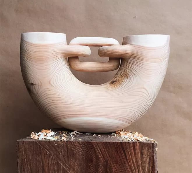 Trial & Error – Wooden Sculpture by American Craftsman Ariele Alasko