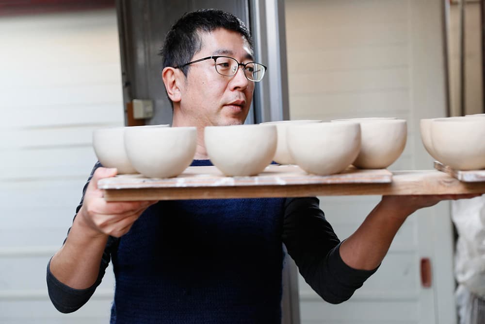 Inside the Pottery Studio of Japanese Potter Makoto Asebi — Inside the pottery studio of Makoto Asebi.
