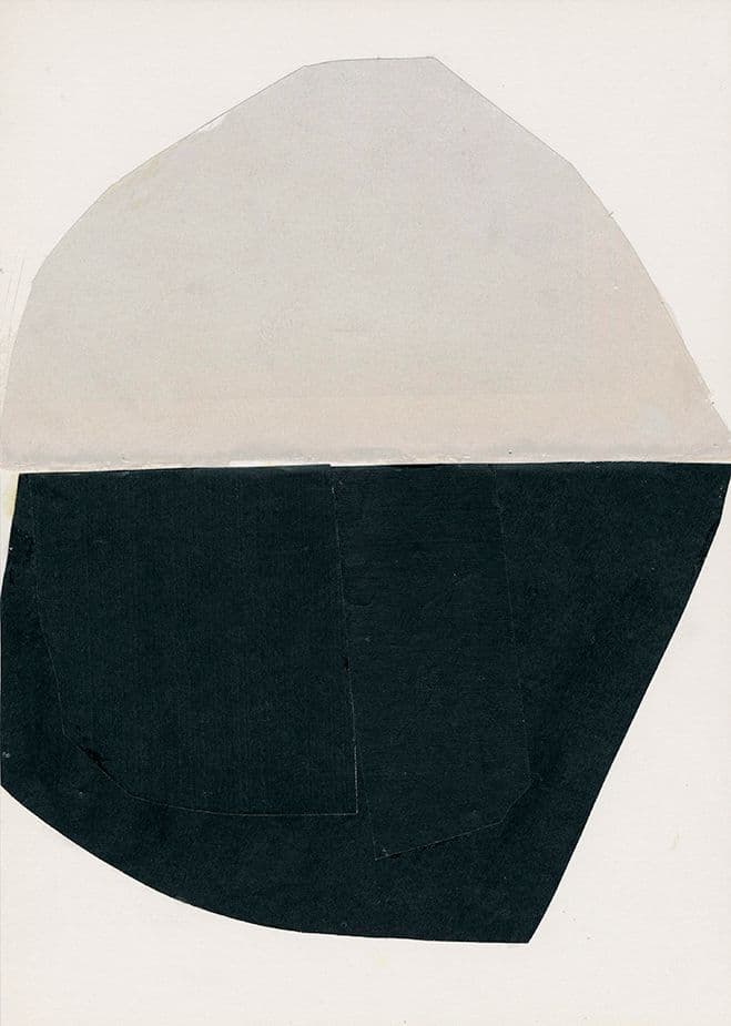 A Conversation Between Two Sides – Abstract Collages by Sharon Etgar — artwork detail 1