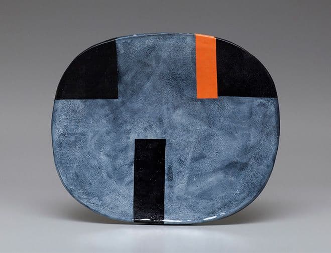Between Painting & Sculpture – Handmade Oval Ceramic Forms by Jun Kaneko — sculptural work 1