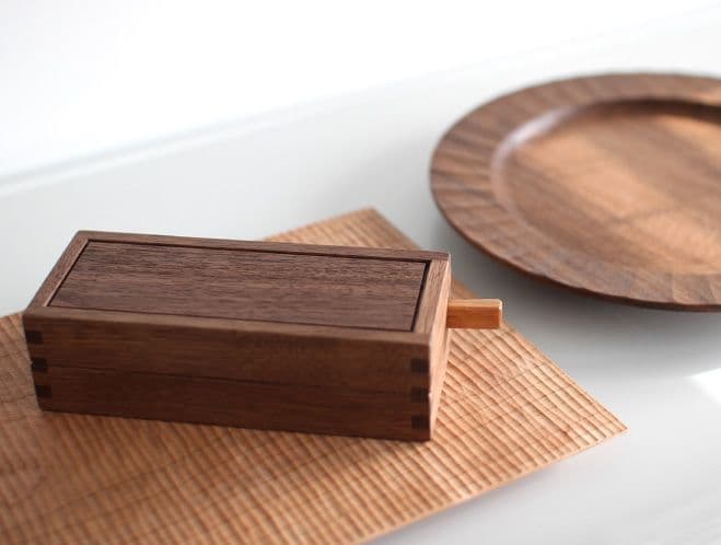 Carved Walnut & Cherry Woodworks by Tomokazu Furui at OEN Shop