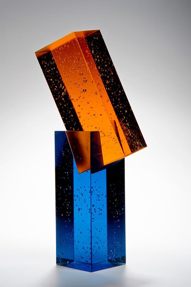 Colour, Form and Light – Solid Transparent Glass Sculpture by Heike Brachlow
