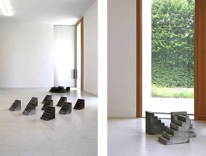 Concrete Houses and Stair Sculptures – Early by Hubert Kiecol