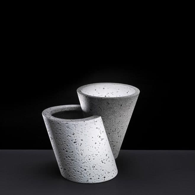 Cumulation, Cone & Counterpoint Series – Ceramic Sculptures by Wim Borst