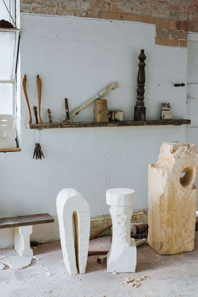 Den Holm – Sculptures by Australian Artist and Stone Mason Steven Clark — sculptural work 1