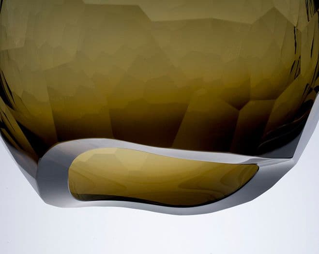 Faceted Glass Forms – Glaciers by David Wiseman