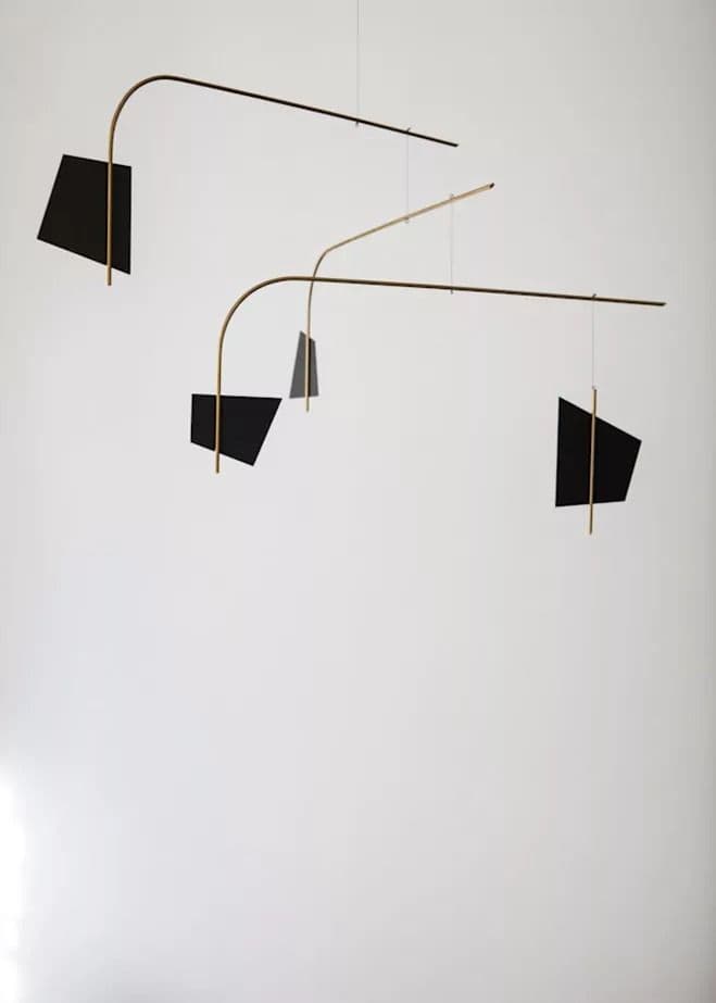Floating Geometric Shapes – Three Armed Structures Designed by David Ross — sculptural work 1