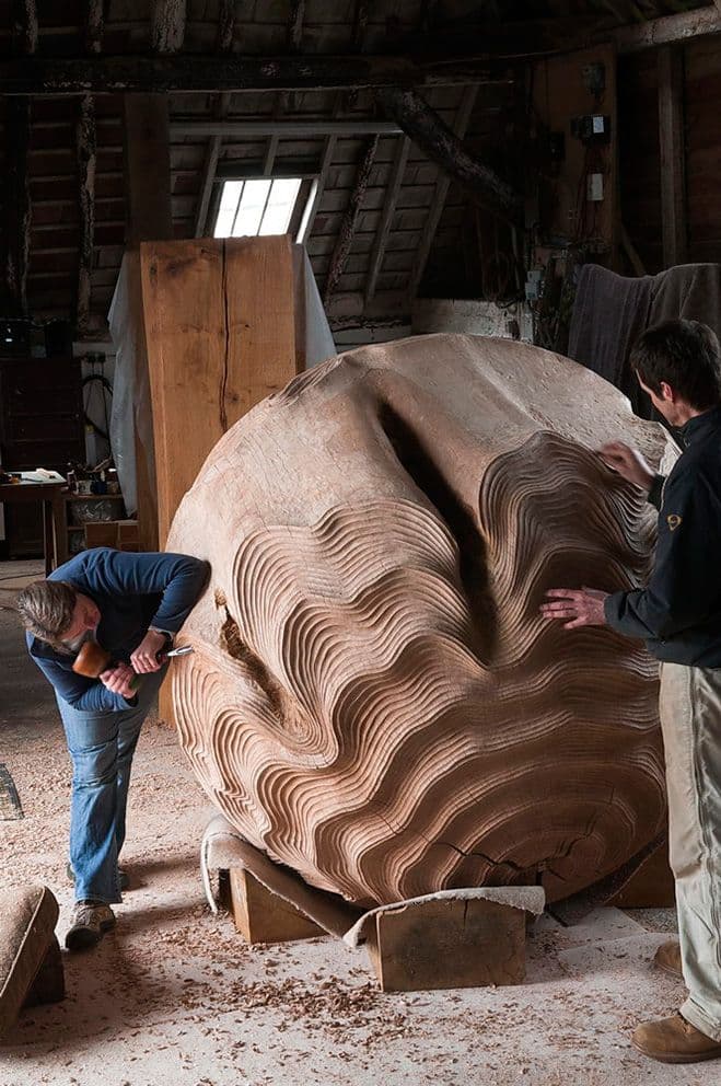 Forms Crafted from Wood – Hand Carved Wooden Sculptures by Alison Crowther — sculptural work 2
