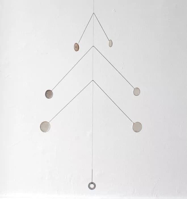 Forms from Wire & Paper – Hanging Mobiles by Kayo Miyashita — sculptural work 1