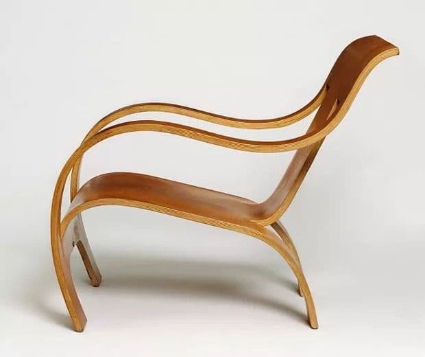 Gerald Summers Bent Plywood Armchair — design detail 2