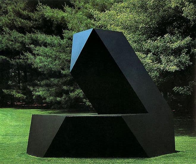 Groupings of Simple Platonic Solids – Geometric Steel Sculpture by Tony Smith