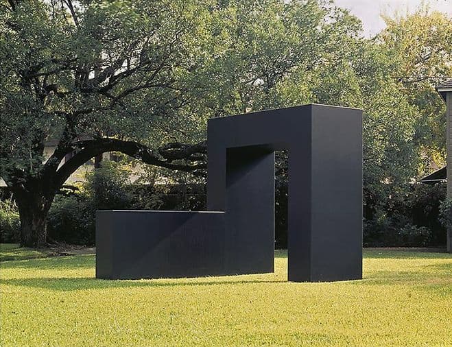 Groupings of Simple Platonic Solids – Geometric Steel Sculpture by Tony Smith — sculptural work 1