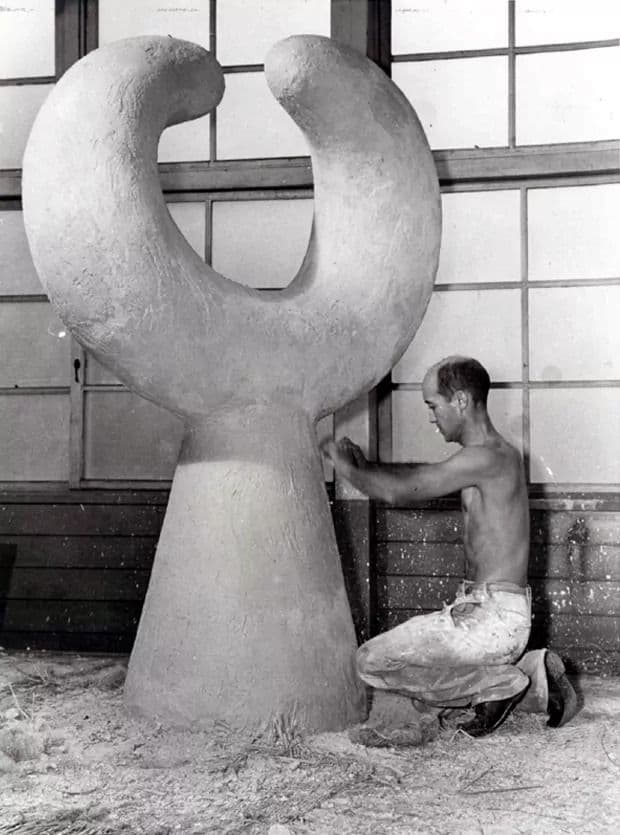Isamu Noguchi, A Man at Work — furniture detail 2