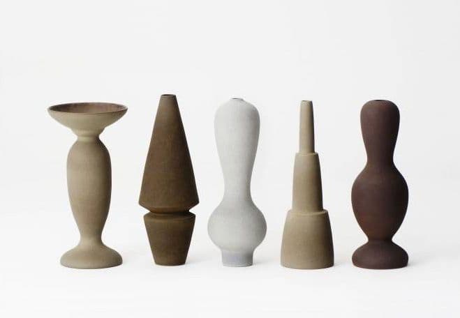 Monolithic Ceramics Vessels by Turi Heisselberg Pedersen