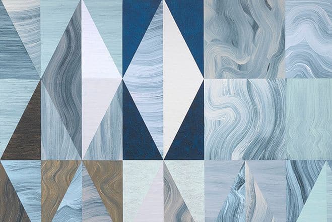Mosaic Geometric Paintings by Biggs & Collings