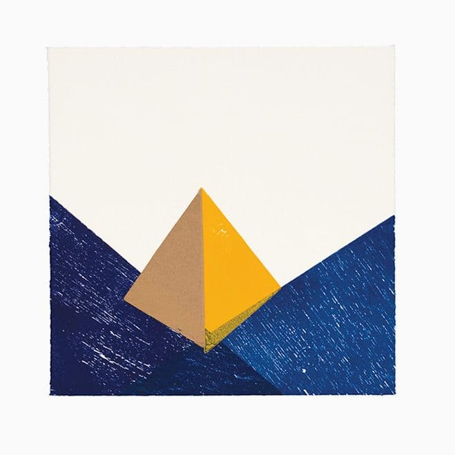 Simplified Shapes and Colours – Woodblock Prints by Australian Artist Ellie Malin — artwork detail 1