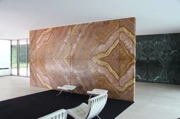 The Barcelona Pavilion by Ludwig Mies van der Rohe — architectural view 3