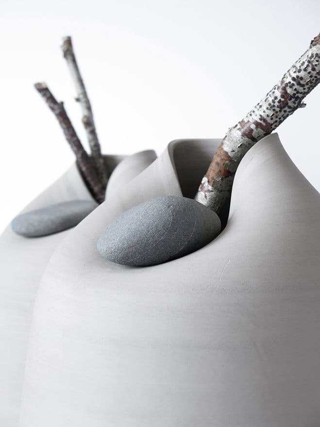 Vases with Stones – Unique Vessels Produced by Martin Azua & Marc Vidal — ceramic work 2