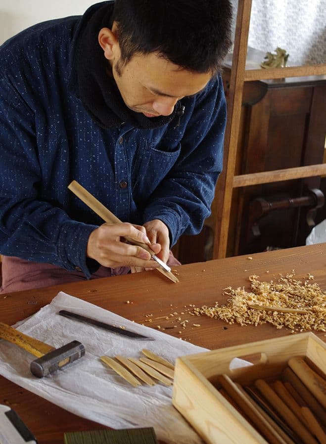 Walnut and Cherry Zabon Tables by Tomokazu Furui at OEN Shop