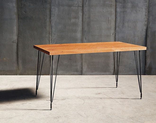 Wood and Metal Tables by Belgian Furniture Company Heerenhuis — furniture detail 1