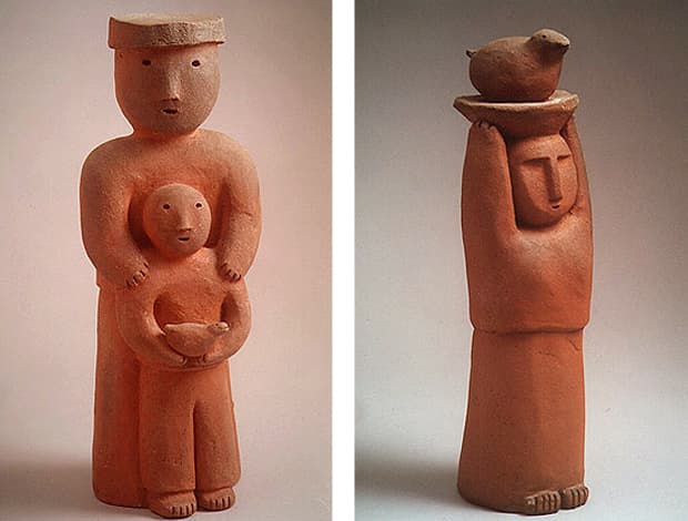 Wall Reliefs and Figures by Joy Brown