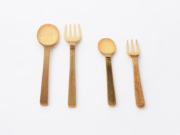 Bamboo Cutlery by Saya Okihara and Kazuho Shimomoto