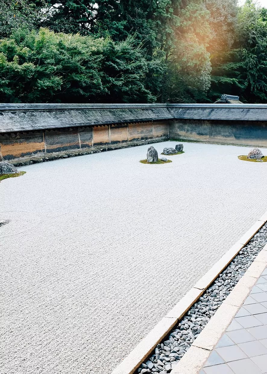 Natural Objects in a Space – A Visit to Ryoanji Temple in Kyoto, Japan — photograph 1