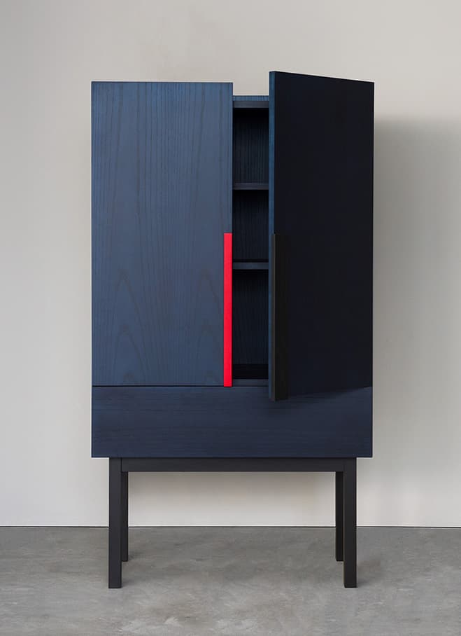 Contrasting Shades – Aizome Cabinet by Canadian Designer Zoe Mowat