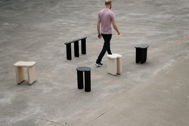 Unscripted Shapes – Bone Stools & Benches by Canadian Designer Loic Bard
