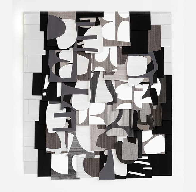 Layering Shapes – Collage Artworks by American Artist Raymond Saa