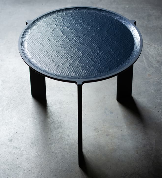 Radiating Warmth – Side Table by Studio Guillaume Delvigne for Neal Feay
