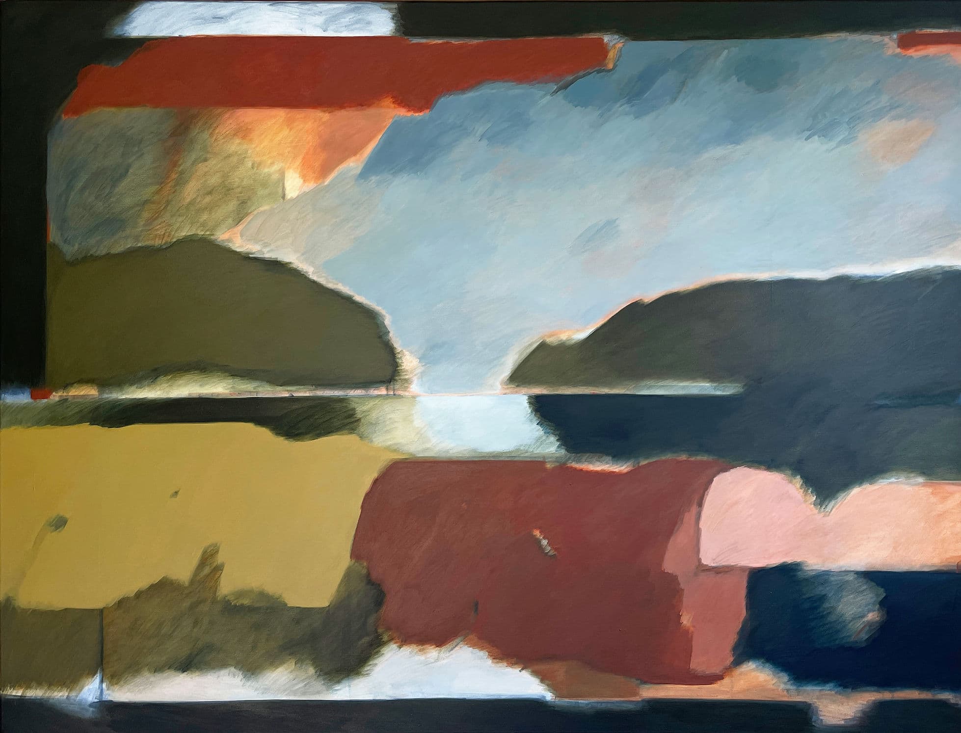 Floating Worlds – Abstract Painting by Artist Sarah Kelk