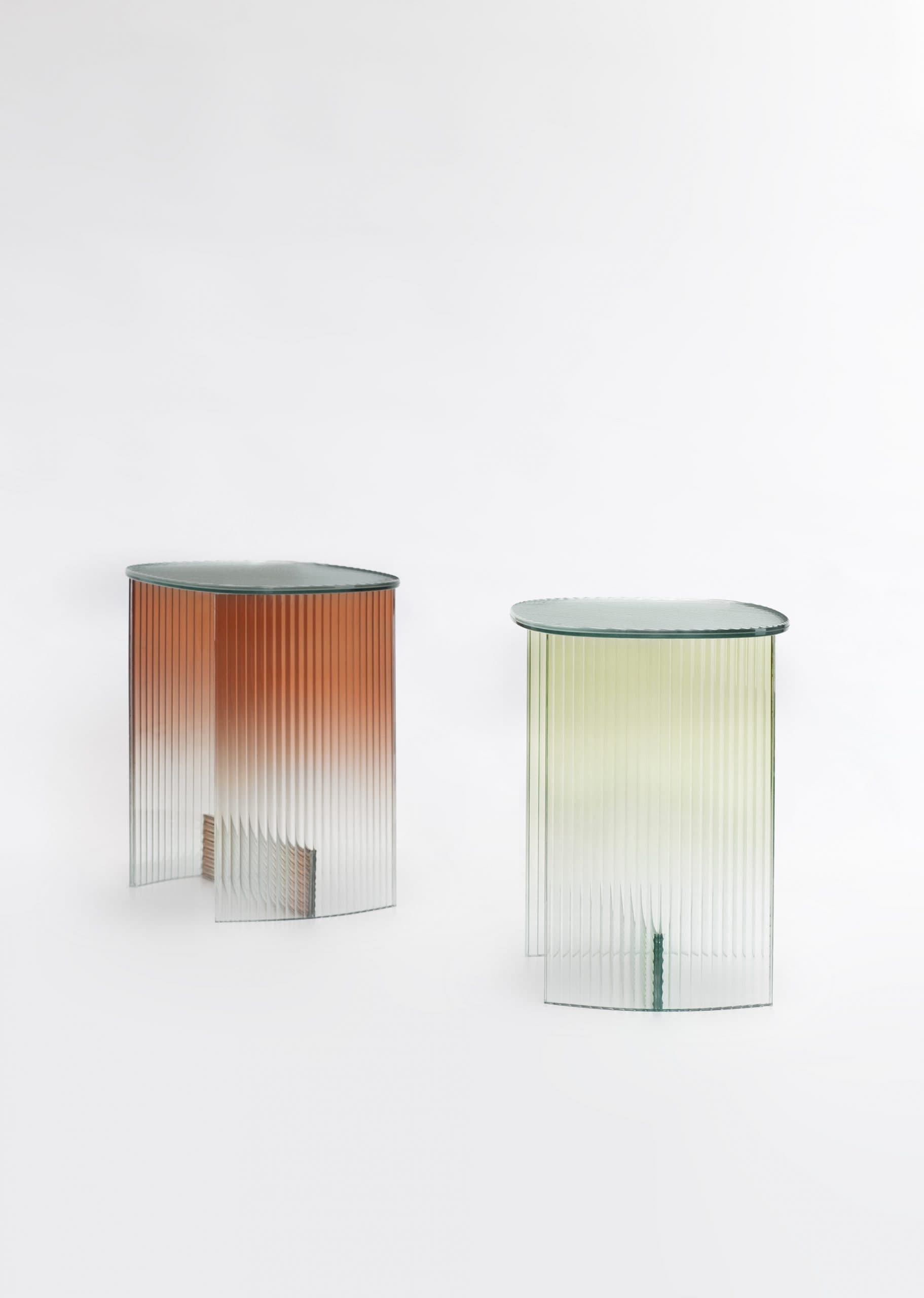 Refracting Layers of Tradition – Fluted Glass Table by Thinkk Studio