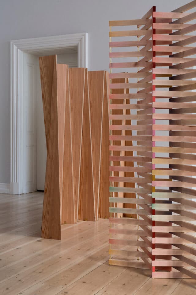 Pleated wood by Else-Rikke Bruun