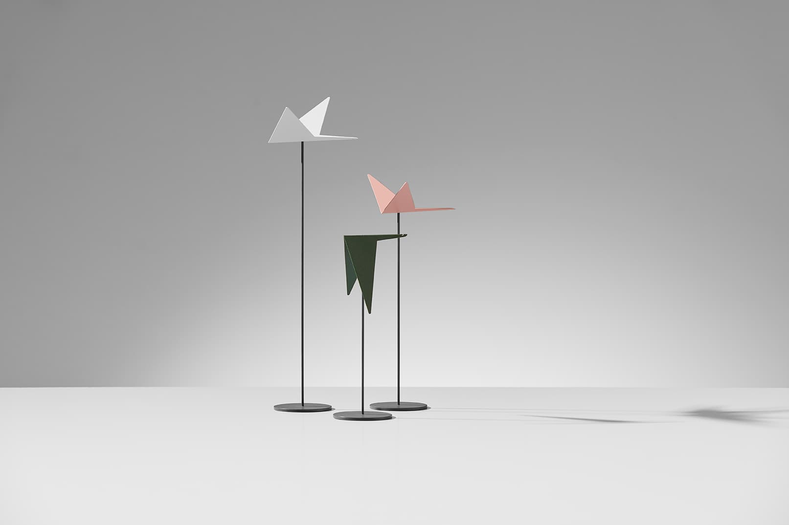 Animalmood: three abstract bird figures