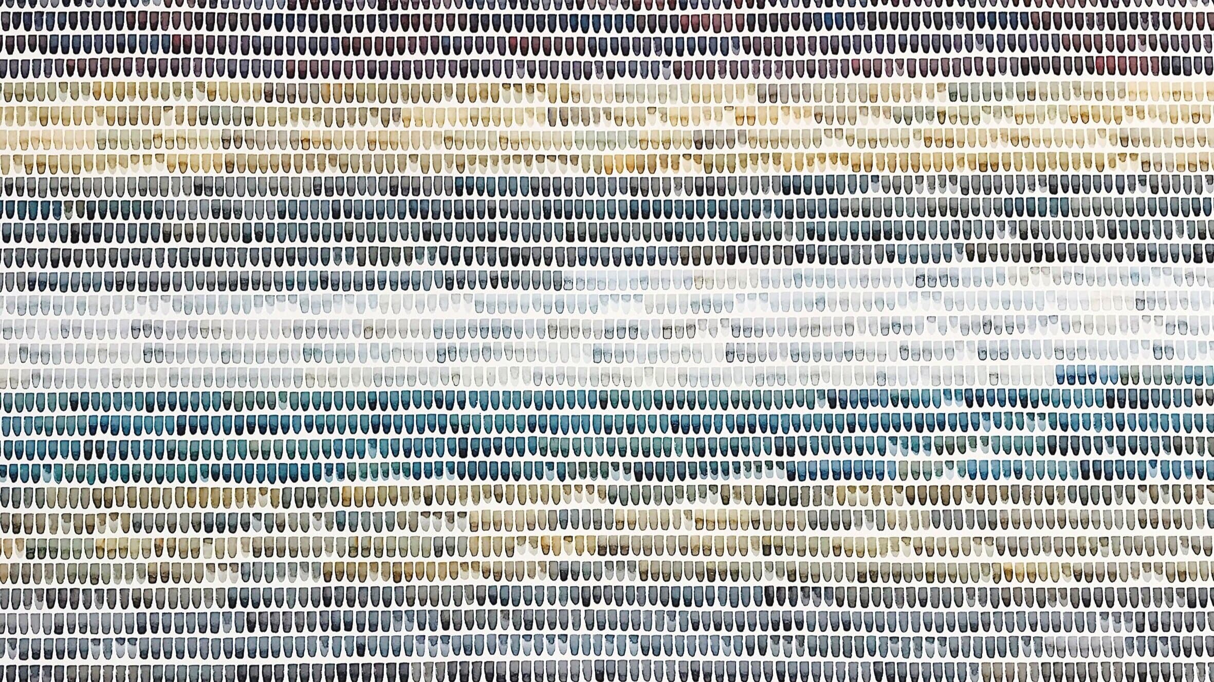 The Spaces Between – Brush Mark Paintings by British Artist Roanna Wells