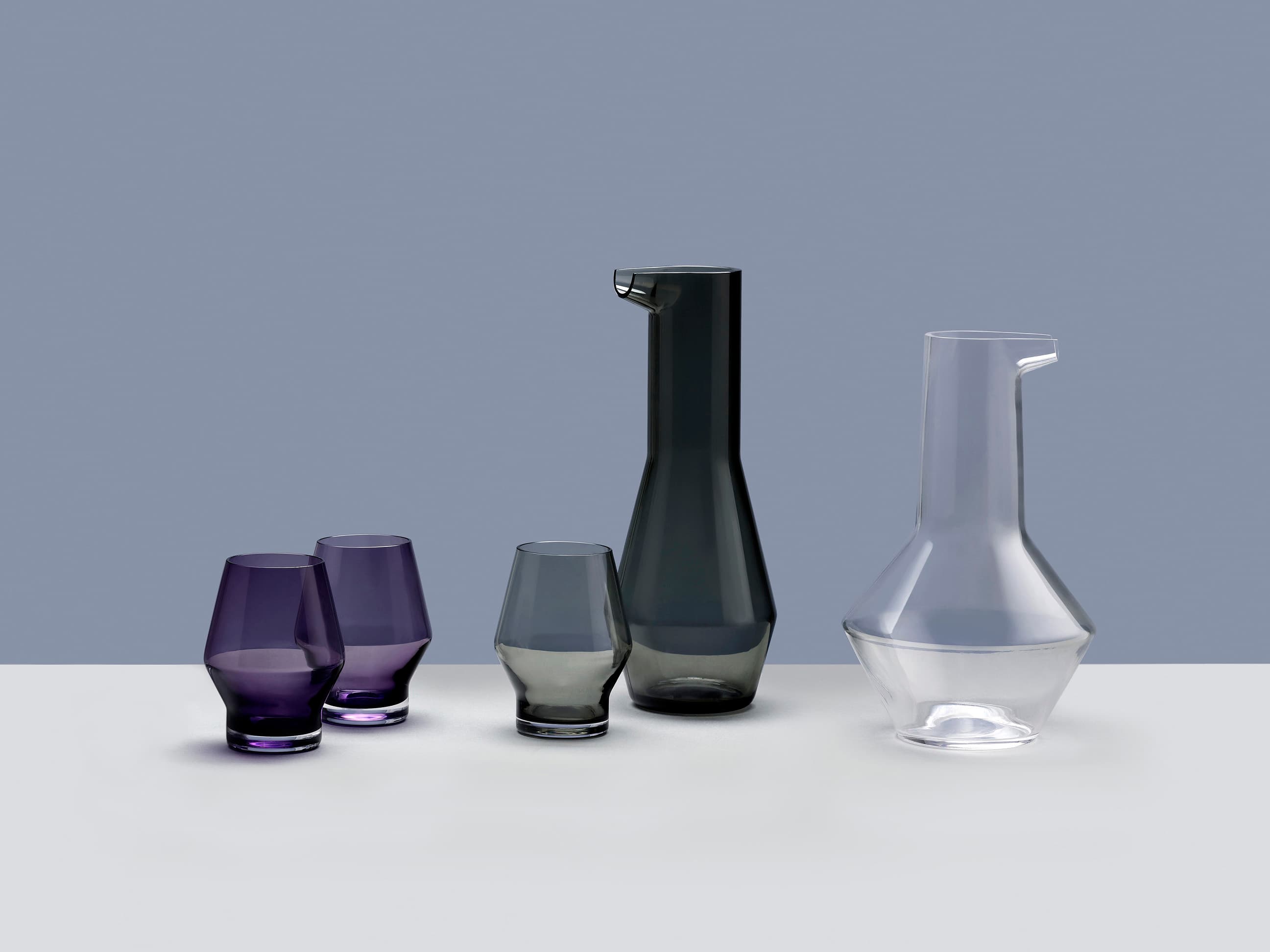 A Family of Glassware – Beak Collection by Tomas Kral Product Design Studio
