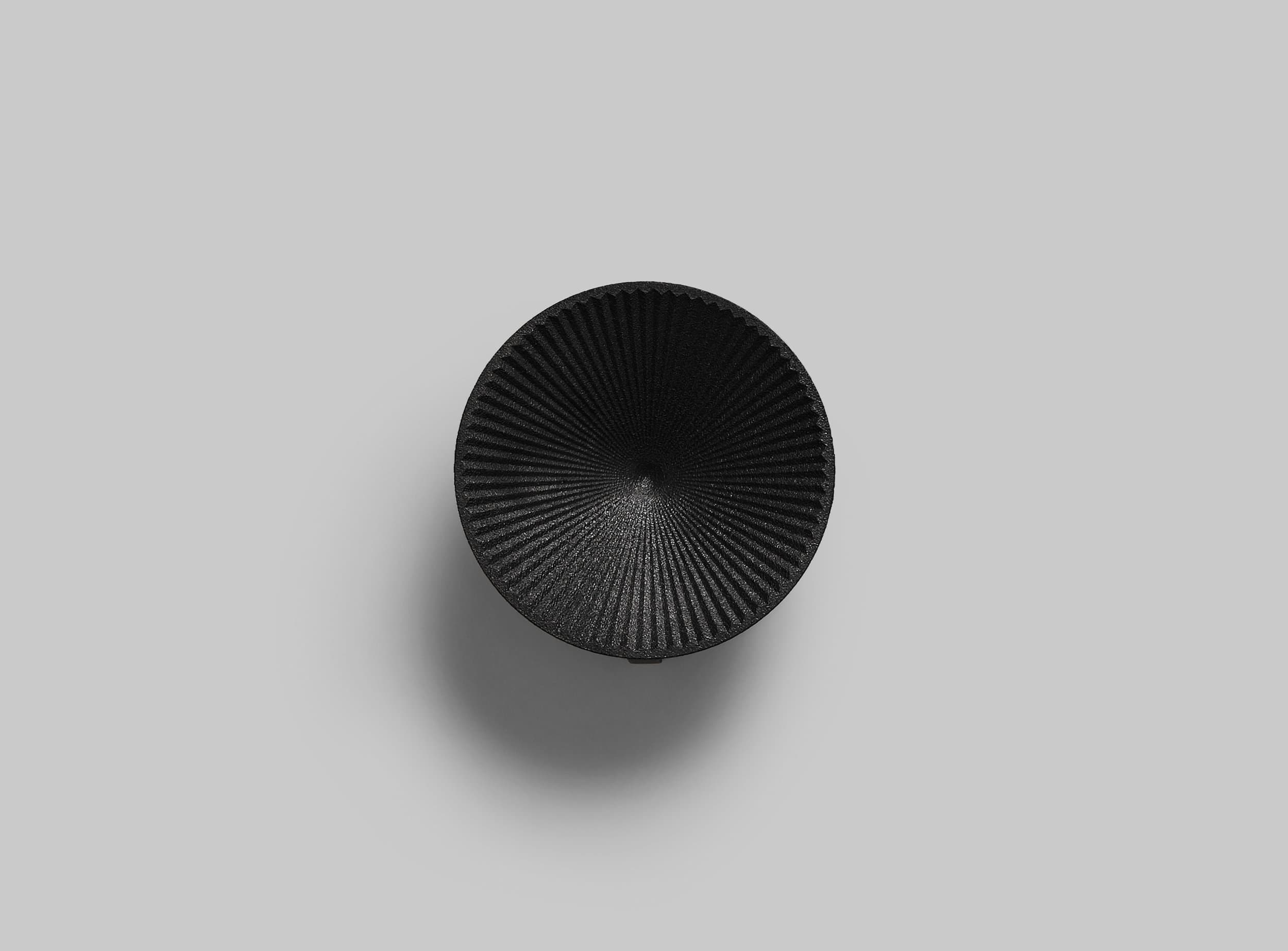 Ocaso candle snuffer by Studio Yonoh for OTHR, corrugated interior