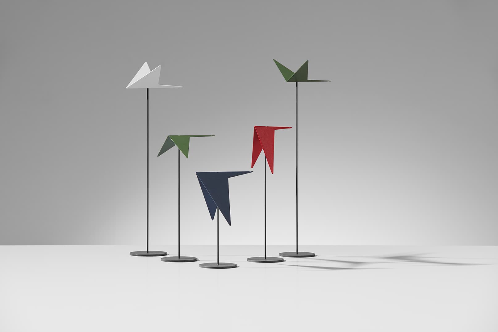 Animalmood: five abstract bird figures