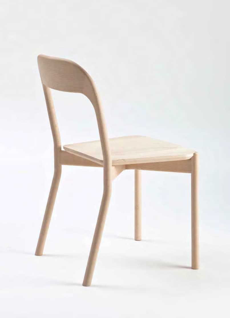Earl armless chair 94-11/4, rear three-quarter studio view; Piaval catalogue, January 2017