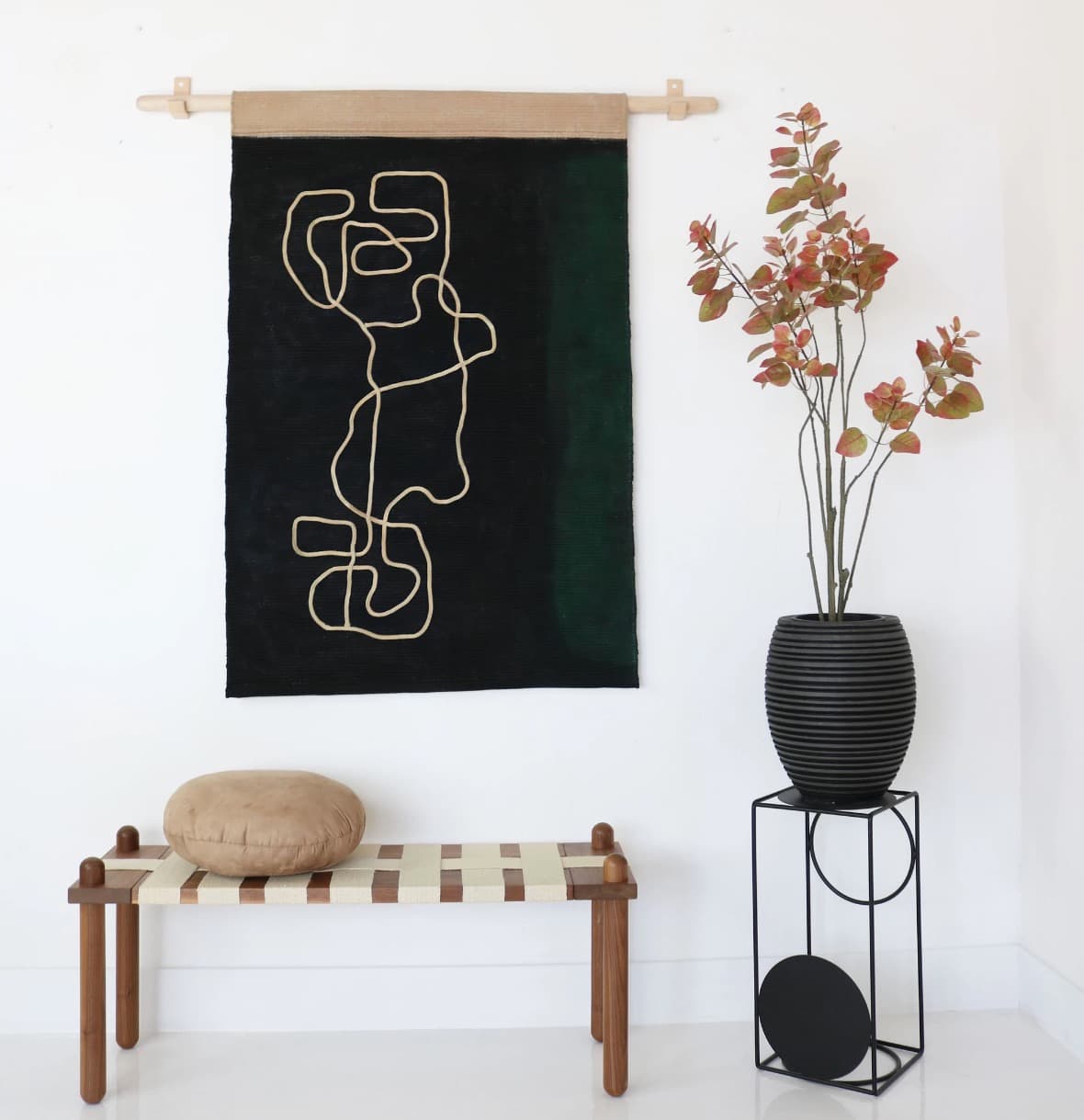 Integration of Nature – Textile Wall Art by Swedish-American Studio Küdd:krig
