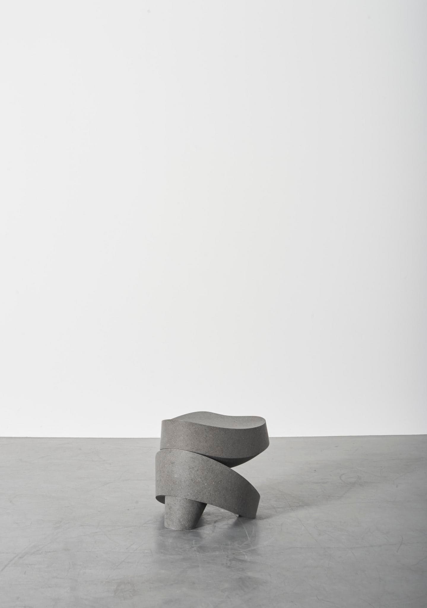 Aldo Bakker’s Weight/Wait in Pietra Basaltina, viewed from the side