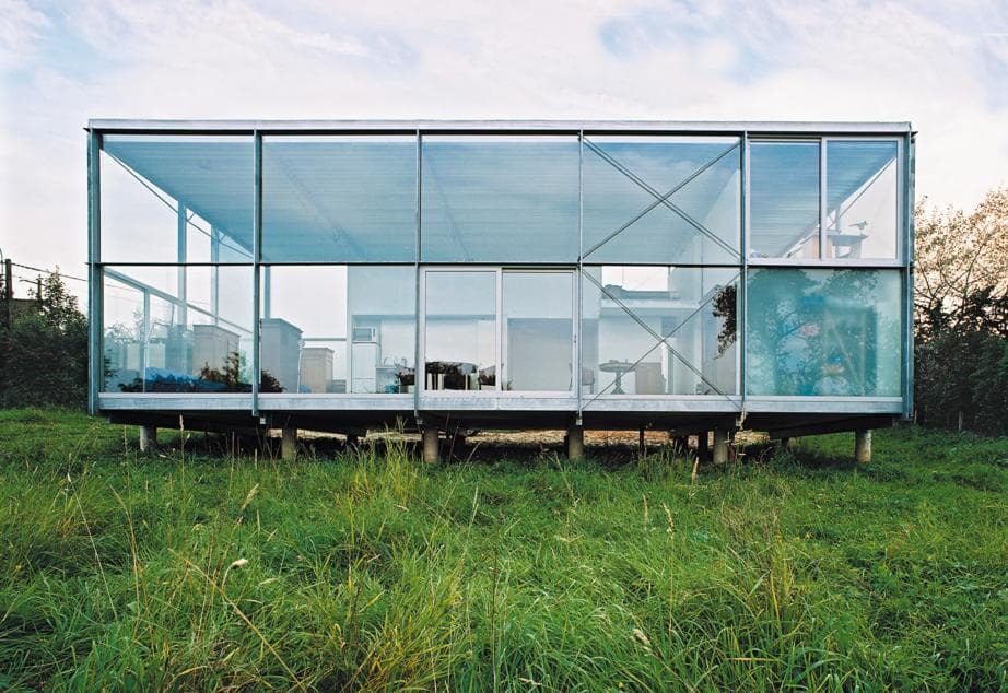 Denis-Ortmans House: glazed exterior facade
