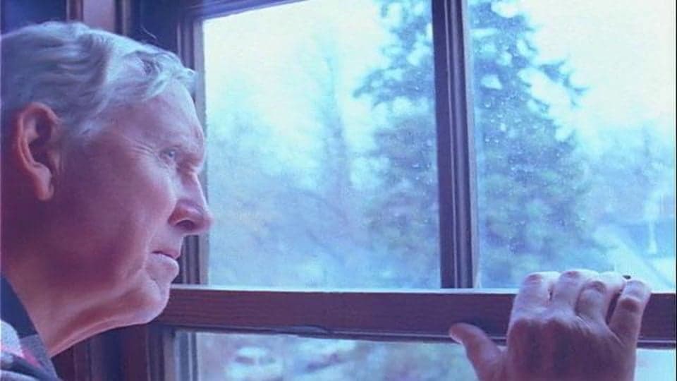 The Wind — current film poster showing a person beside a window