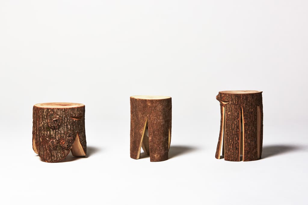 Split Vertically – Log Seating by Japanese Designers Torafu Architects