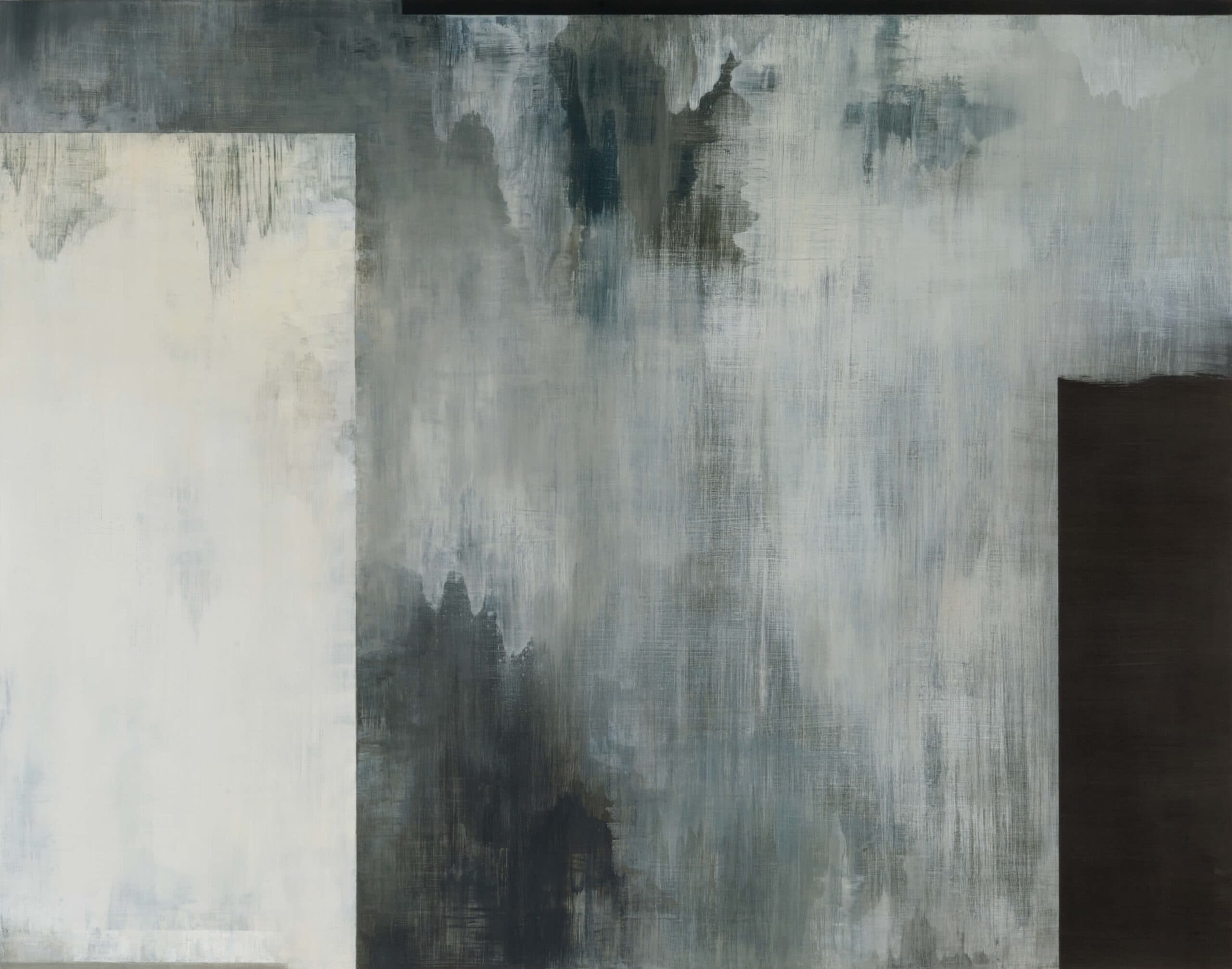 Tamar Zinn, At the Still Point 23, 2016, oil on aluminum Dibond