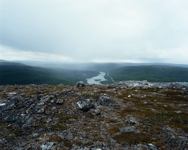 Utsjoki #1 — SAMELAND; rocky foreground overlooking a river valley